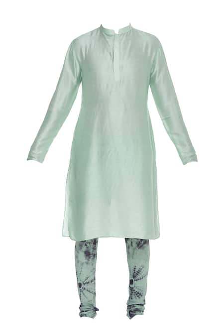 Buy_Vikram Phadnis_Green Zardozi Embroidered Bundi And Kurta Set_Online_at_Aza_Fashions