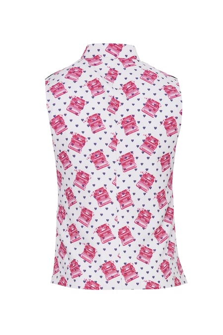 Shop_Nautanky_White Snake Printed Bundi _Online_at_Aza_Fashions