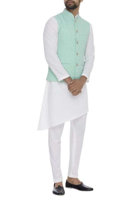 Nautanky Digital Printed Nehru Jacket 