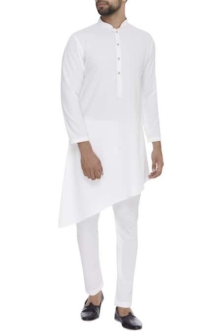 Nautanky Asymmetric Plain Kurta Set 