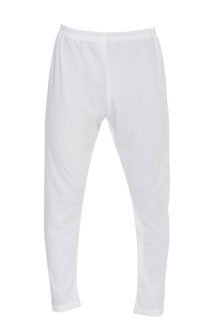 Shop_Nautanky_White Snake Asymmetric Plain Kurta Set _Online_at_Aza_Fashions