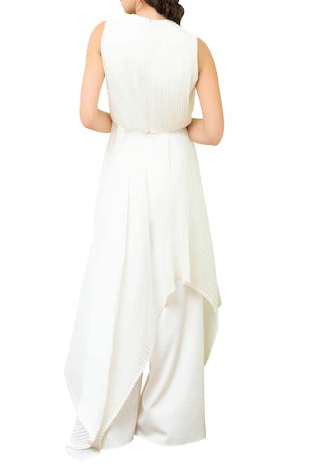 Swatee Singh Asymmetric Pleated Top  