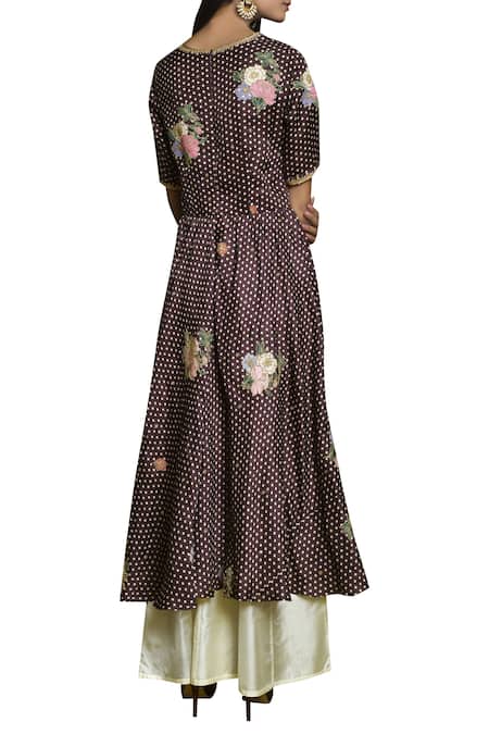 Swati Vijaivargie Embroidered Long Tunic 