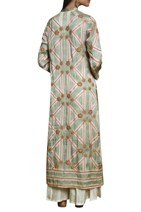 Swati Vijaivargie Embroidered Long Kurta  