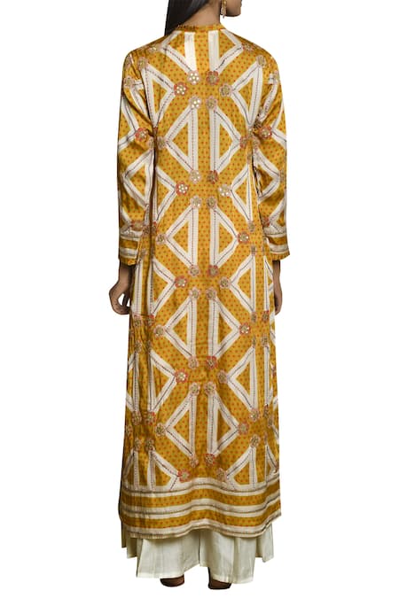 Swati Vijaivargie Embroidered Long Kurta  