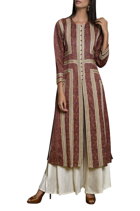 Swati Vijaivargie Linen Satin Kurta  
