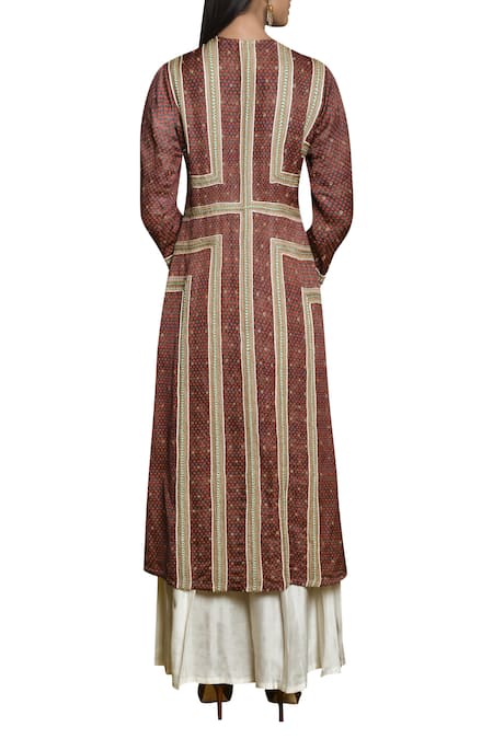 Swati Vijaivargie Linen Satin Kurta  