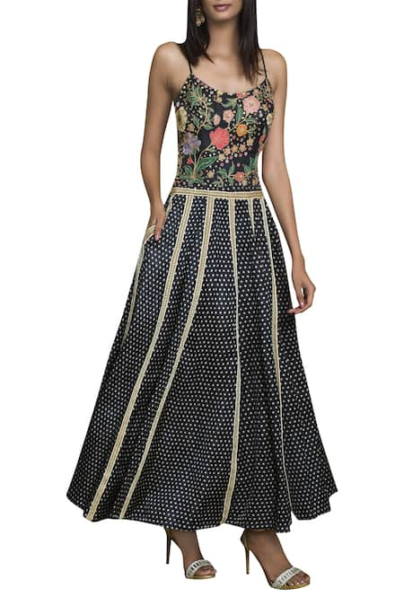 Swati Vijaivargie Embroidered Maxi Dress  