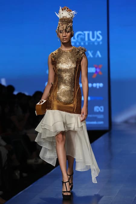 Nitin Bal Chauhan Embellished Asymmetric Dress 