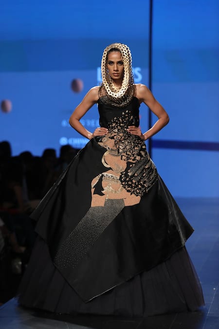 Nitin Bal Chauhan Bandeau Ball Gown 