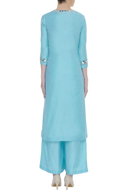 Preeti S Kapoor Chanderi Kurta Set 