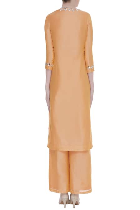 Preeti S Kapoor Chanderi Embroidered Kurta Set 