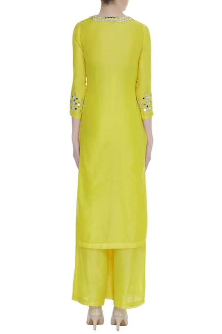 Preeti S Kapoor Chanderi Embroidered Kurta Set 