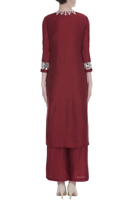 Preeti S Kapoor Chanderi Kurta Set 