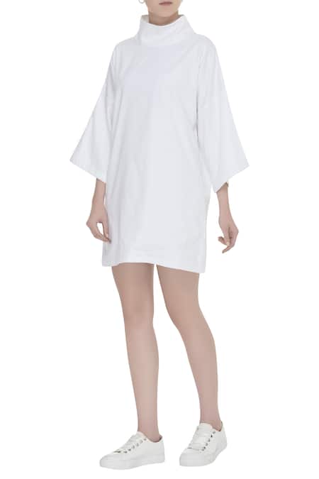 Ankita Cotton Polo Neck Dress 