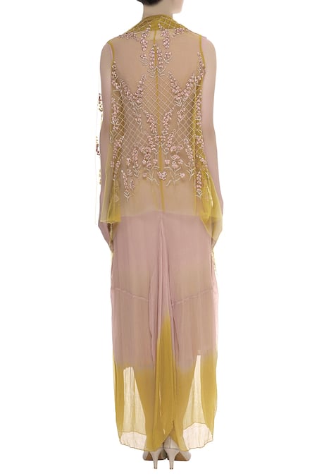 Kavita Bhartia Embroidered asymmetric jacket & dress 
