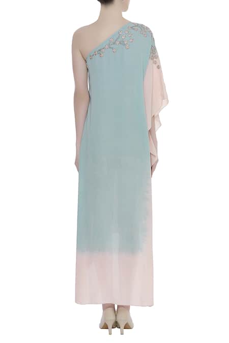 Kavita Bhartia One shouldered asymmetric dress 