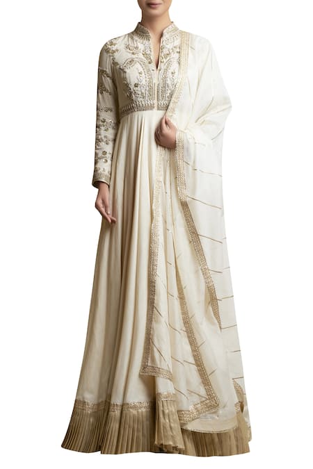 Sue Mue Handloom Cotton Anarkali with Dupatta 