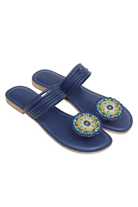 Aprajita Toor Blue Gota Patti Paduka Flats