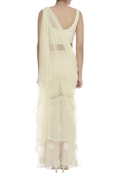 J By Jannat Sequin Embroidered Kurta Sharara Set  