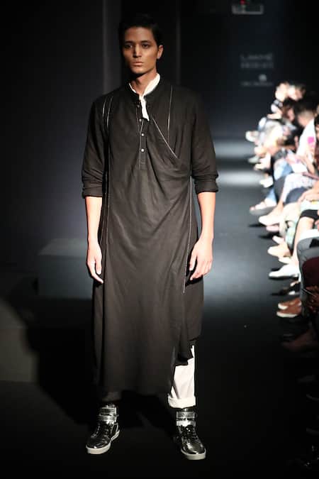 Antar Agni Overlap Asymmetrical Kurta 