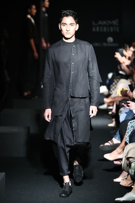 Antar Agni Layered Style Front Slit Kurta 