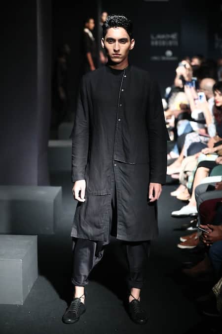 Antar Agni Layered Style Front Slit Kurta 