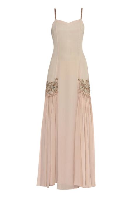 Shop_Nitika Kanodia Gupta_Pink Embroidered Anarkali Kurta With Dupatta_Online_at_Aza_Fashions