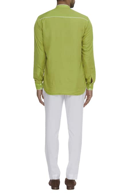 Bhusattva Pleated panel Shirt  