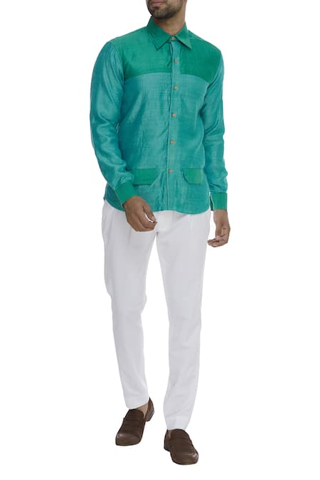 Bhusattva Front Pocket Collared Shirt  