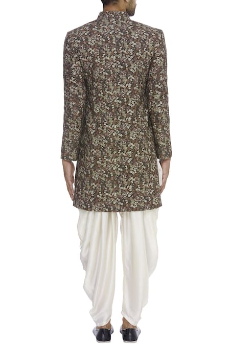 Chatenya Mittal Floral Printed Achkan set 