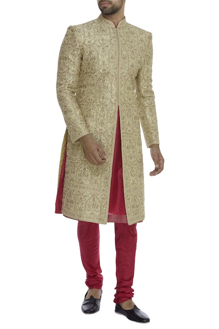 Vanshik Embroidered Sherwani Set 