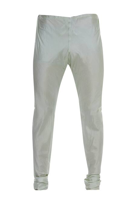 Shop_Vanshik_Green Brocade Embroidery Zardozi Embellished Sherwani Set _Online_at_Aza_Fashions