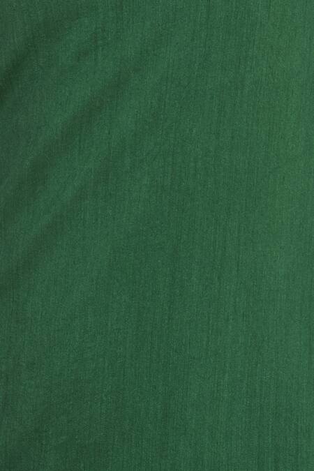 Ezra_Green One Shoulder Draped Dress_at_Aza_Fashions