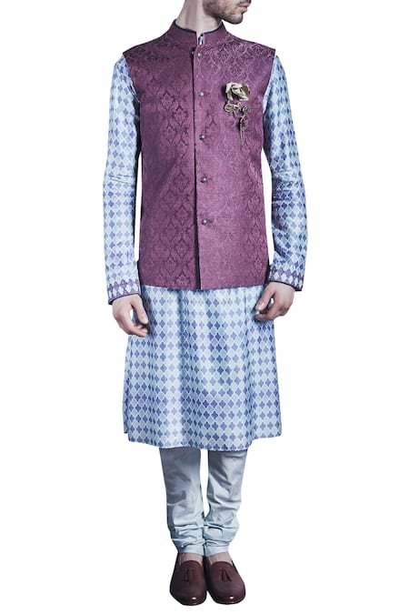 Bubber Couture Linen Silk Bundi  