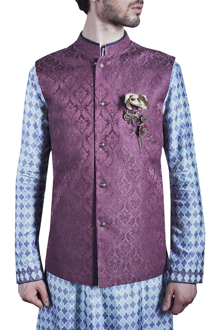 Bubber Couture Linen Silk Bundi  