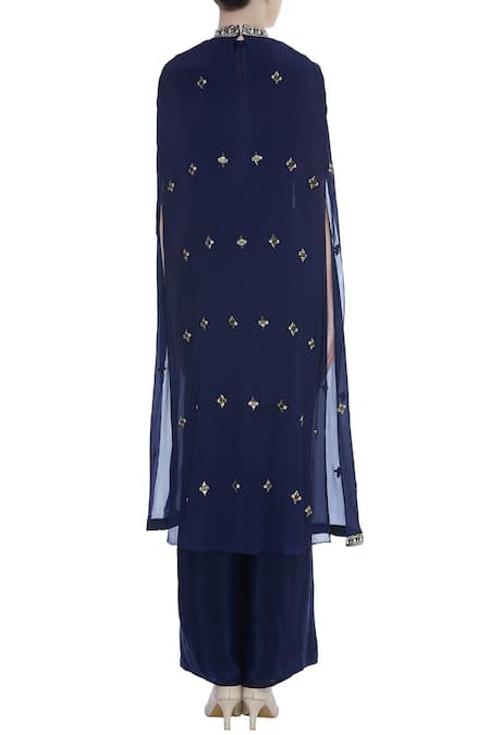 Nidhika Shekhar Jumpsuit with Embroidered Cape 