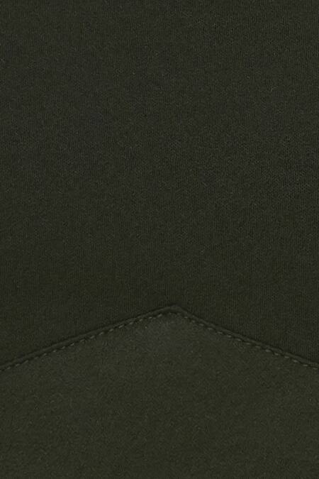 Deme By Gabriella_Green Square Neck Cutout Crop Top _at_Aza_Fashions