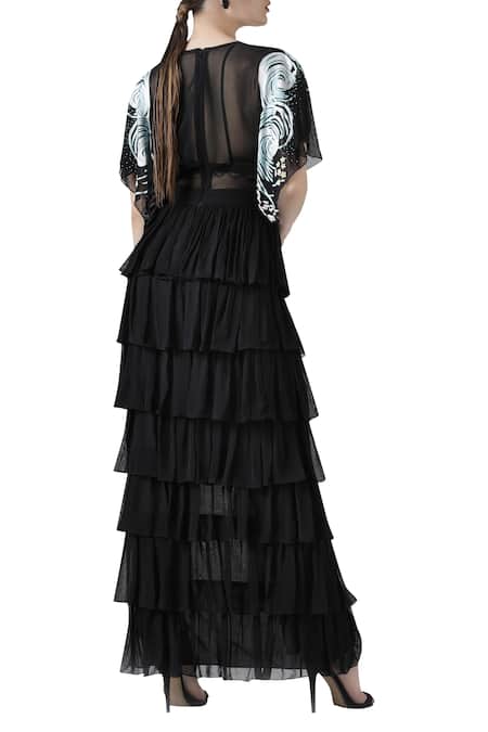 Limerick By Abirr N' Nanki Embroidered Layered Dress 