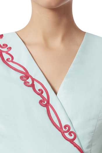 Haveli Crewel Blue Top main image 0