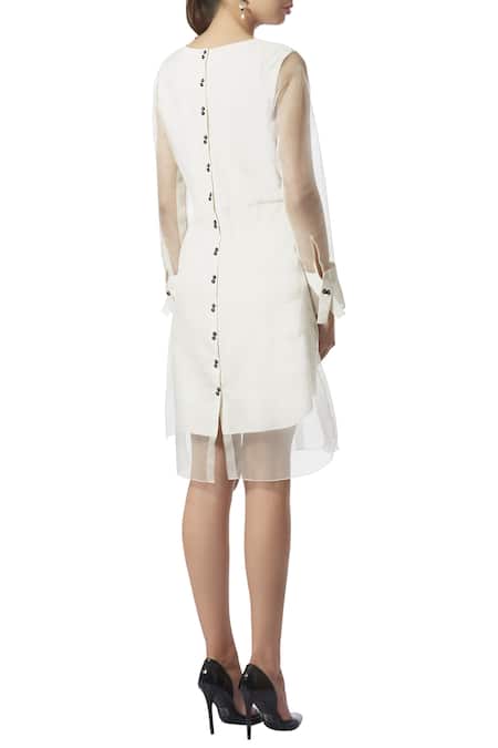 Limerick By Abirr N' Nanki Hand Embroidered Dress 