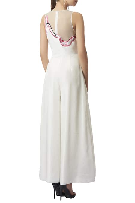 Limerick By Abirr N' Nanki Dori embroidered pleated jumpsuit 