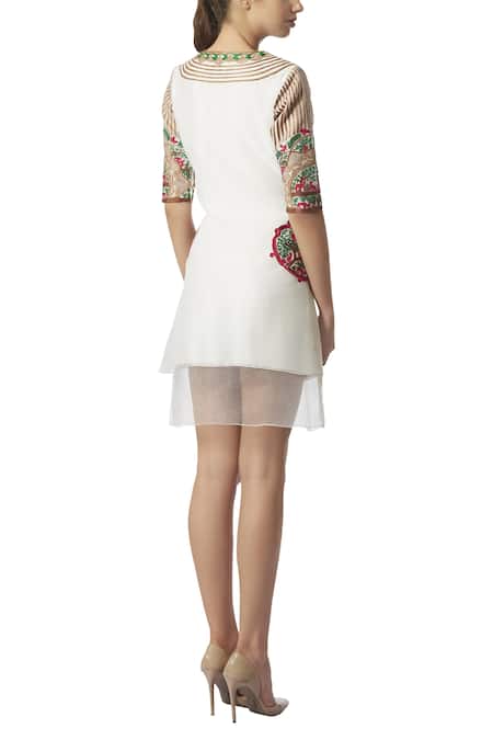 Limerick By Abirr N' Nanki Embroidered Dress 