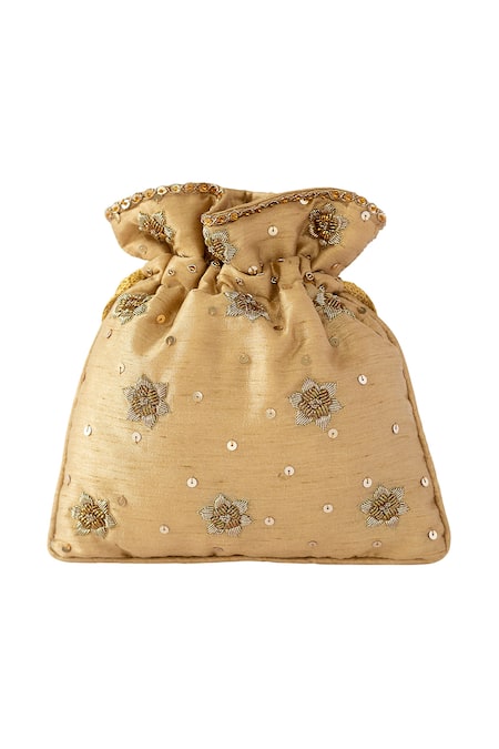 Adora By Ankita Zardozi Embroidered Potli Bag  