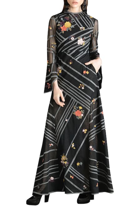 Sahil Kochhar Embroidered Maxi Dress 