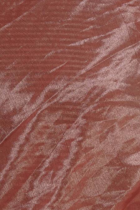 Shop_Akaaro_Red Silk Cotton Saree  _Online_at_Aza_Fashions