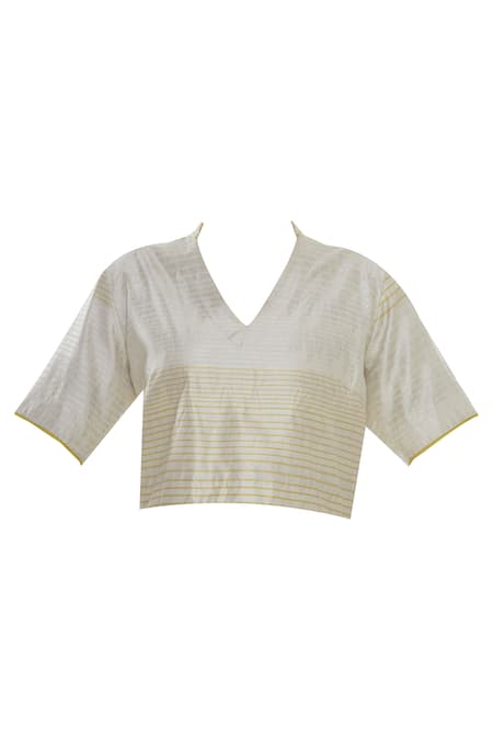 Akaaro Cotton Silk Blouse 