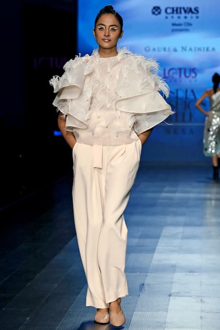 Gauri & Nainika Paper Bag Waist  Pants  