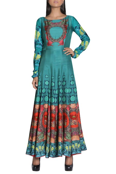 Nautanky Printed anarkali kurta 