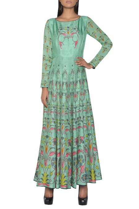 Nautanky Long printed anarkali kurta 